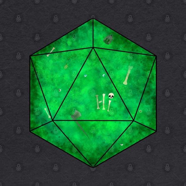 Gelatinous Cube D20 says Hi by Vivid Chaos